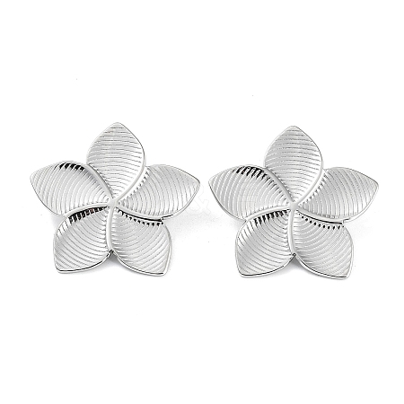 304 Stainless Steel Stud Earrings EJEW-P245-11P-1