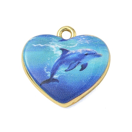 Printed Brass Pendants KK-CBAF4A6-01G-01-1
