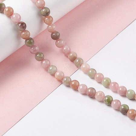 Natural White Jade Beads Strands G-I334-03A-1