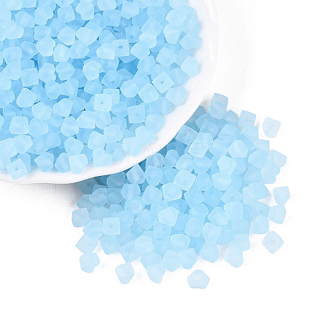 FGB Frosted Transparent Glass Seed Beads SEED-N013-03A-11-1