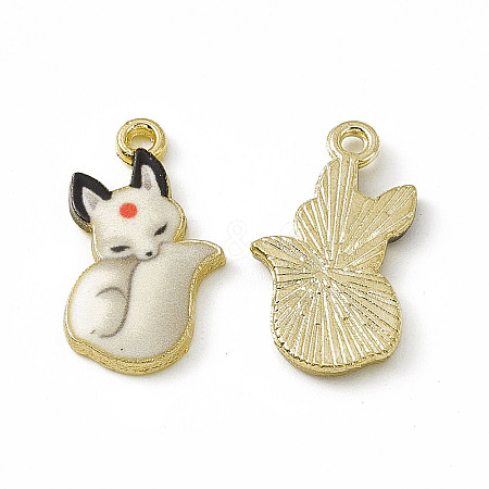 Painted Alloy Pendants PALLOY-P288-05G-05-1