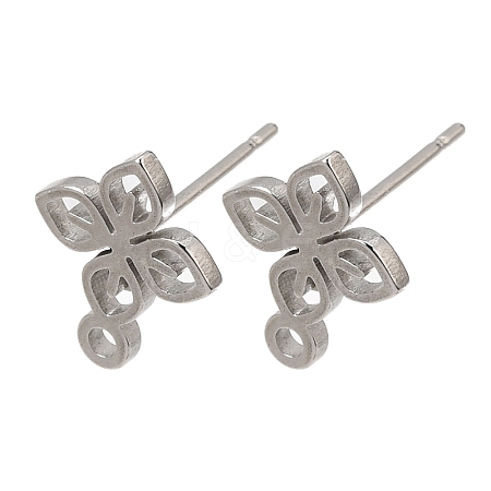 304 Stainless Steel Stud Earring Findings SA-CBAAD0D-06P-1