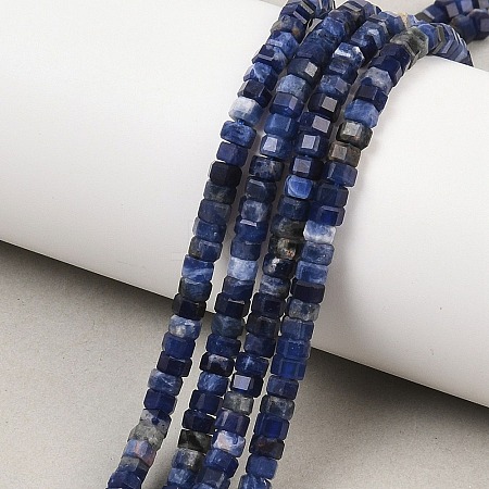 Natural Sodalite Beads Strands G-G345-C31-2x4mm-1