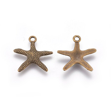 Tibetan Style Alloy Pendants TIBEP-EA306YKG-AB-LF-1