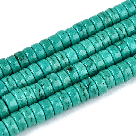Synthetic Howlite Beads Strands G-N352-17A-1