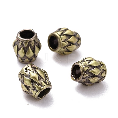 Tibetan Style Brass Beads KK-P214-09BAB-1