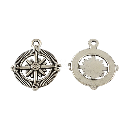 Tibetan Style Zinc Alloy Pendants TIBEP-R334-318AS-RS-1