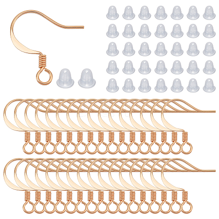   160Pcs Brass Earring Hooks KK-PH0005-21-1