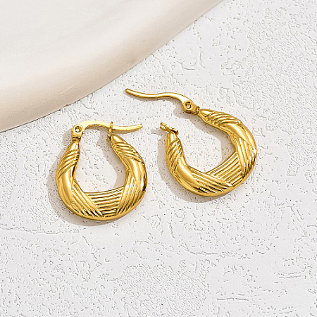 Stainless Steel Hoop Earring for Women NW7881-3-1