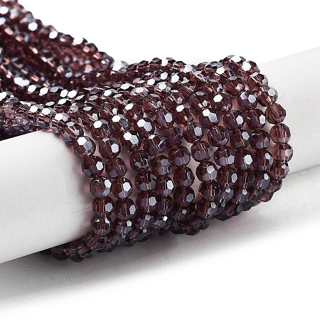 Electroplate Transparent Glass Beads Strands LS-EGLA-A035-T4mm-A13-1
