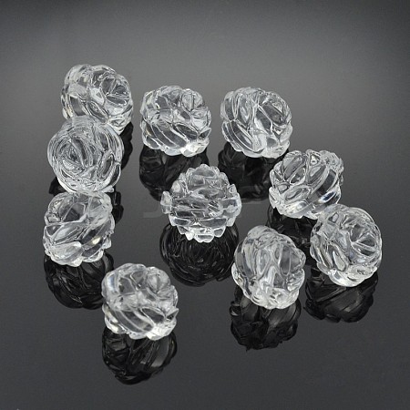Transparent Clear Frosted Acrylic Beads LS-X-PL713Y-1-1