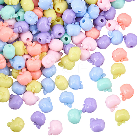 180Pcs Opaque Acrylic Beads TACR-SC0002-71-1