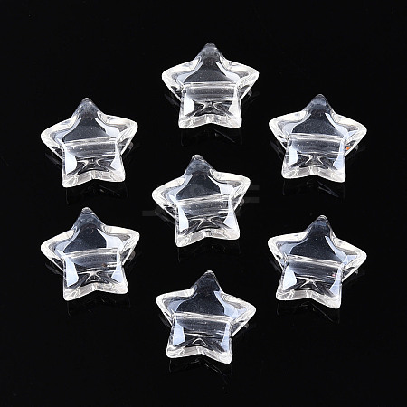 Transparent Acrylic Beads TACR-T028-63B-1