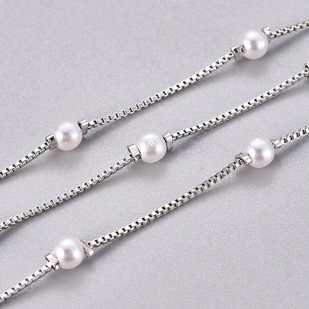 Handmade Acrylic Imitation Pearl Beaded Chains CHC-E019-06A-1