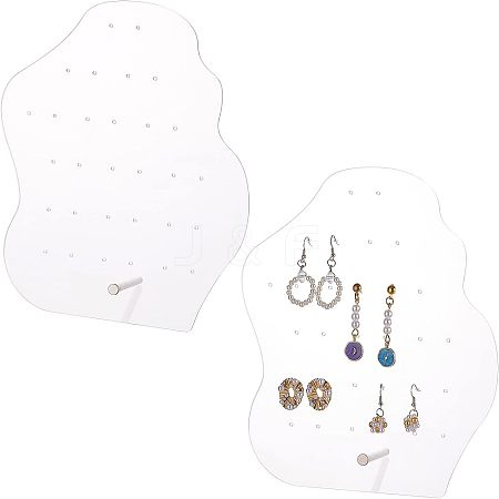 Acrylic Earring Display Stands EDIS-WH0006-28C-1