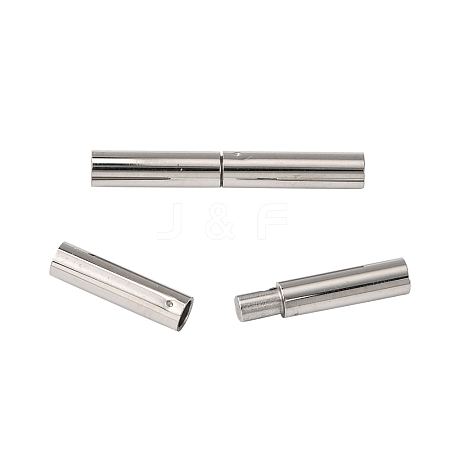 Tarnish Resistant 304 Stainless Steel Bayonet Clasps STAS-L134-04-1