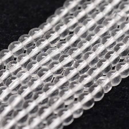 Natural Quartz Crystal Beads Strands G-D840-61-4mm-1