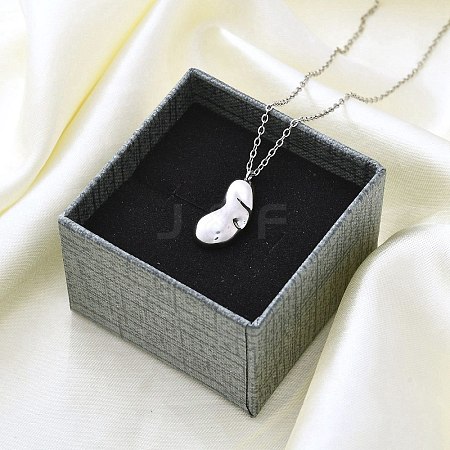 304 Stainless Steel Pendant Necklace NJEW-K255-23P-1