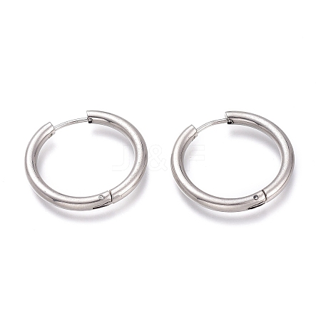 Tarnish Resistant 201 Stainless Steel Huggie Hoop Earrings EJEW-L256-05G-P-1