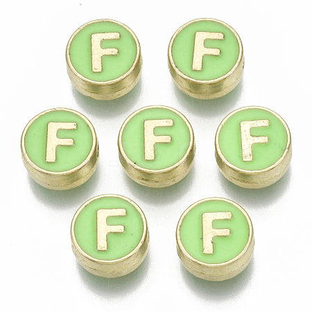 Alloy Enamel Beads X-ENAM-S122-028F-NR-1