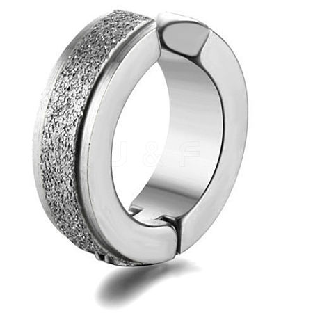 201 Stainless Steel Clip-on Earrings for Men's FS-WG79C69-06-1