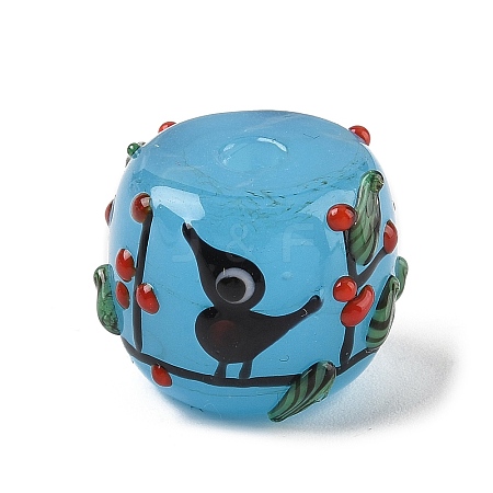 Handmade Lampwork Bumpy Beads LAMP-M025-01C-1