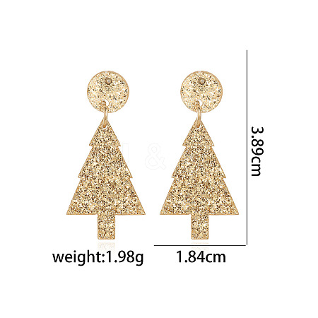 Christmas Alloy Dangle Stud Earrings FS-WGC5D36-26-1