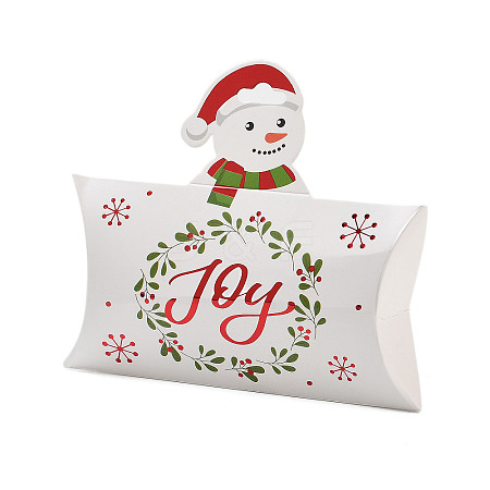 Christmas Theme Paper Pillow Gift Boxes CON-B012-03-1