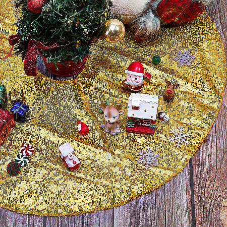 Polyester Christmas Tree Skirt DIY-WH20032-86A-1