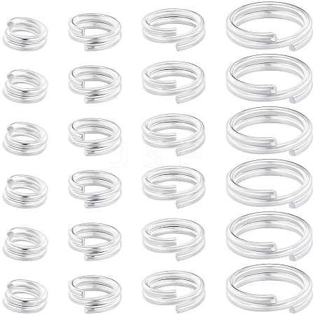 Beebeecraft 80Pcs 4 Styles Brass Split Rings KK-BBC0014-05-1