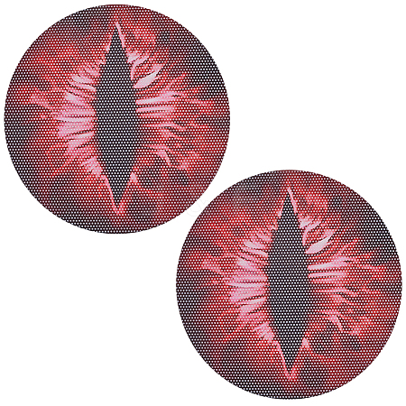 Eye PVC Headlight Car Sticker AJEW-WH20011-48C-1
