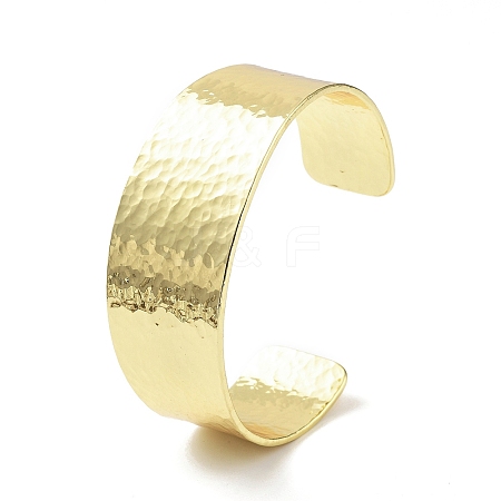 Rack Plating Brass Open Wide Cuff Bangles for Women LS-BJEW-D032-06G-1