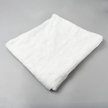 Polyester Skull Fabric DIY-WH0504-953B-1
