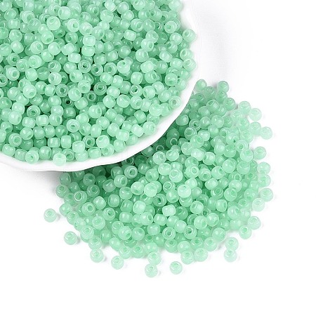 6/0 Transparent Inside Colours Glass Seed Beads SEED-N008-08I-1