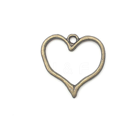 Heart Theme Tibetan Style Alloy Pendants PW-WG8919A-17-1