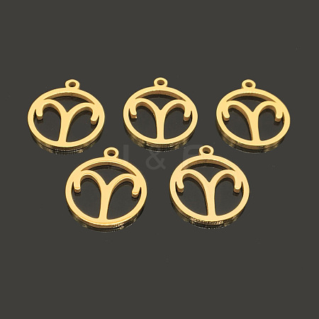 PVD Vacuum Plating 304 Stainless Steel Pendants STAS-TAC0002-32C-1