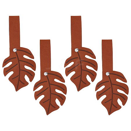 4Pcs PU Leather Skirt Hikes Clips AJEW-PH0007-98B-1