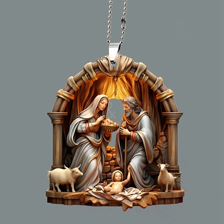 The Birth of Jesus Hanging Ornaments PW-WG35527-02-1