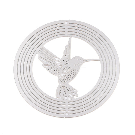 201 Stainless Steel Laser Cut Connector Charms STAS-TAC0019-06P-02-1