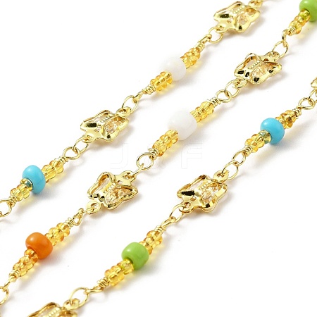 Handmade Eco-friendly Brass Butterfly Link Chain CHC-E023-13G-1