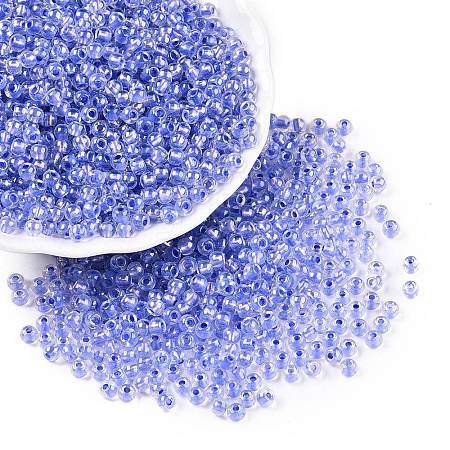 6/0 Transparent Inside Colours Glass Seed Round Beads X1-SEED-N006-004F-1