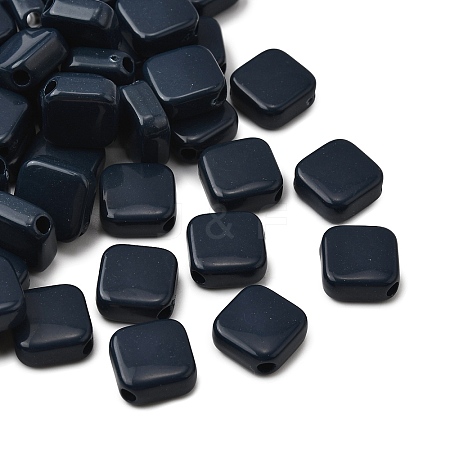 Opaque Acrylic Beads OACR-WH0055-02C-1