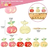 12Pcs 3 Colors Light Gold Plated Alloy Enamel Pendants FIND-FS0002-83-5