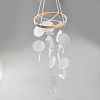 Dyed Natural Shell Slices Wind Chimes HJEW-WH20010-13C-1