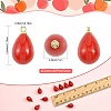 40Pcs 2 Colors ABS Plastic Pearl Pendants FIND-FS0005-19-3