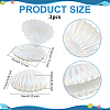 Pearlized Plastic Shell Shaped Jewelry Storage Boxes AJEW-WH0695-138B-02-2