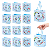 Heart Flower Thank You Printed Paper Storage Gift Tote Bags for Wedding Party Gift Wrapping Bags ABAG-WH0038-77B-1