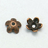Tibetan Style Alloy Bead Caps RLF1225Y-NF-1
