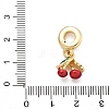 Brass Enamel European Dangle Charms LS-KK-Q055-01G-3