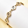 12 Constellations 304 Stainless Steel Link Chain Bracelets BJEW-I239-01G-07-1
